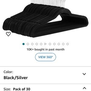 Velvet hangers- set of 25